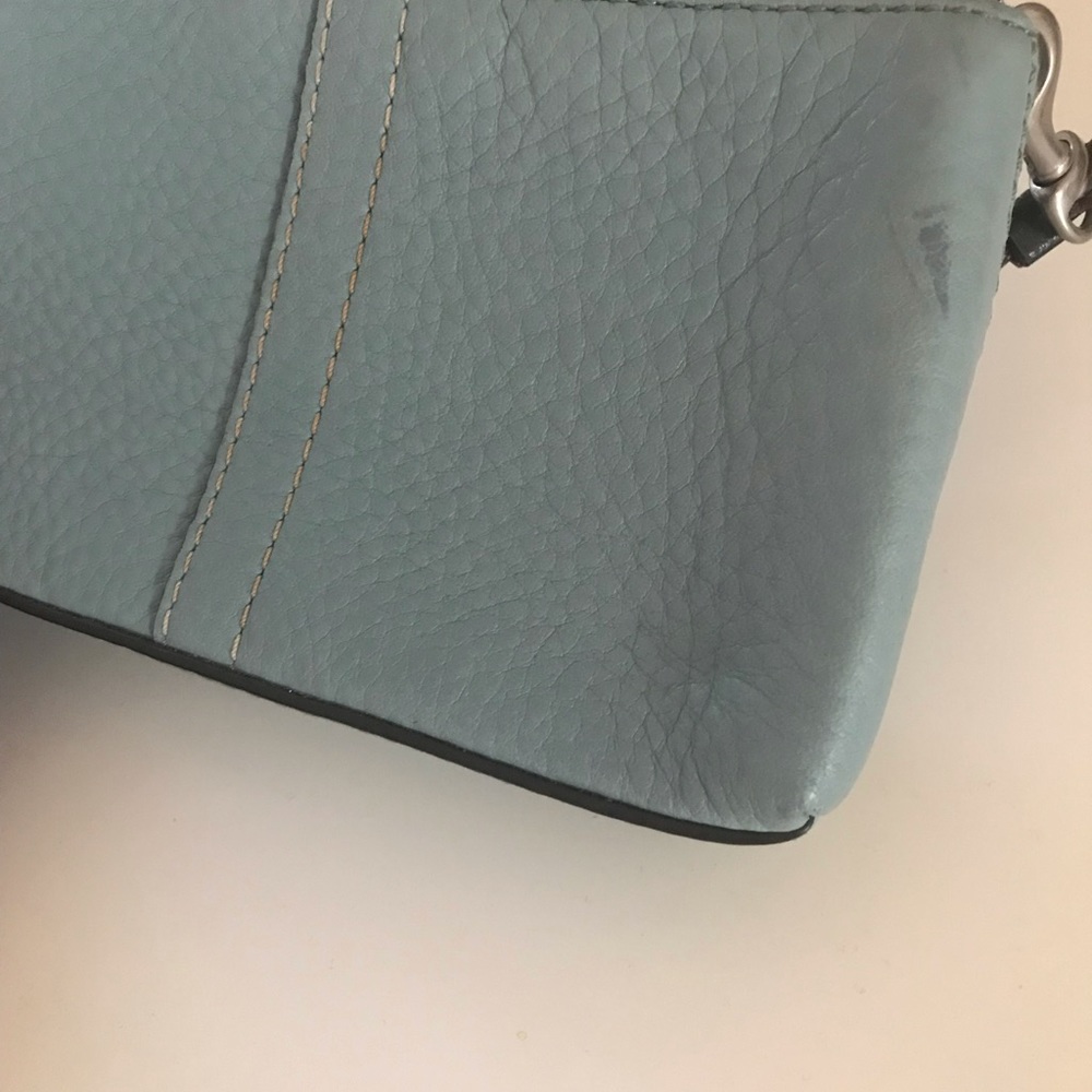 Coach Light Blue Wristlet - Picture 4 of 6
